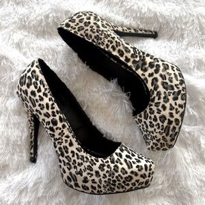 Leopard Print Women's Heels
